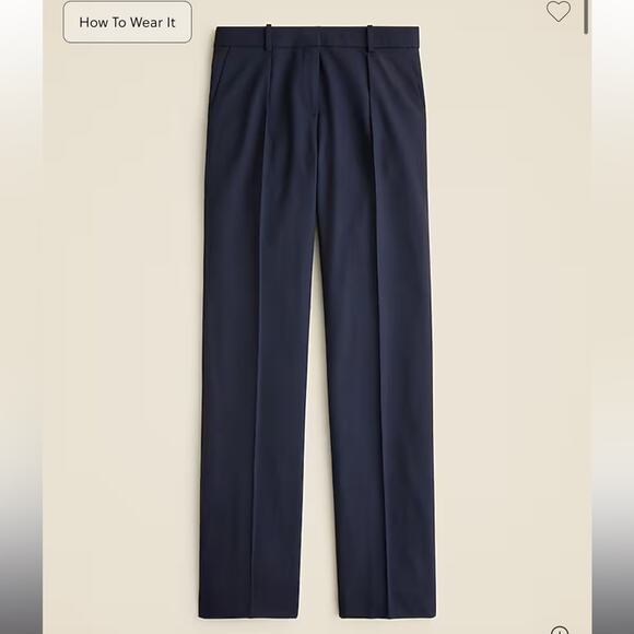 J.Crew Mid-rise Portia pant in Italian stretch merino wool blend - Picture 1 of 5